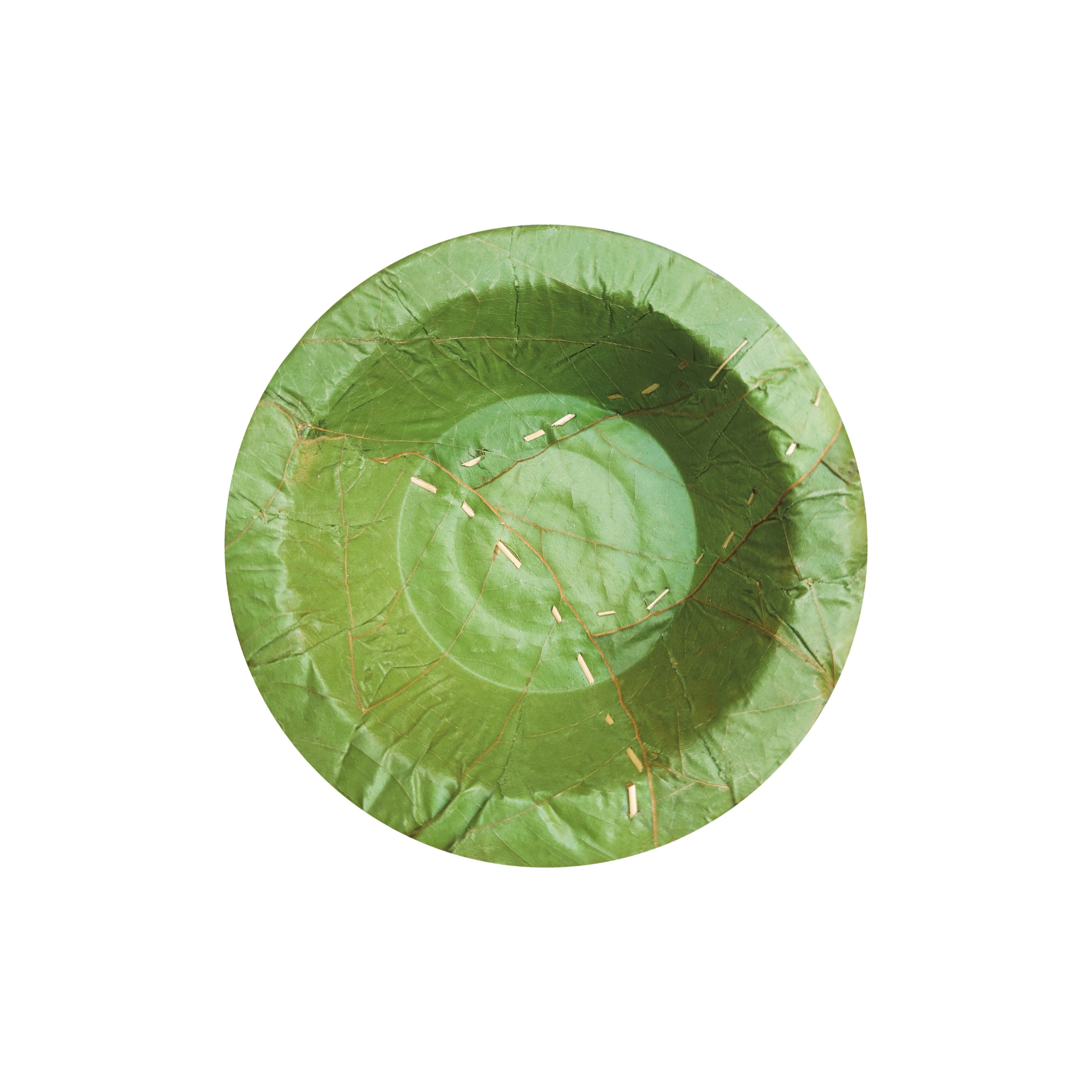 4.5 inch eco-friendly Siali leaf round bowl - biodegradable disposable tableware