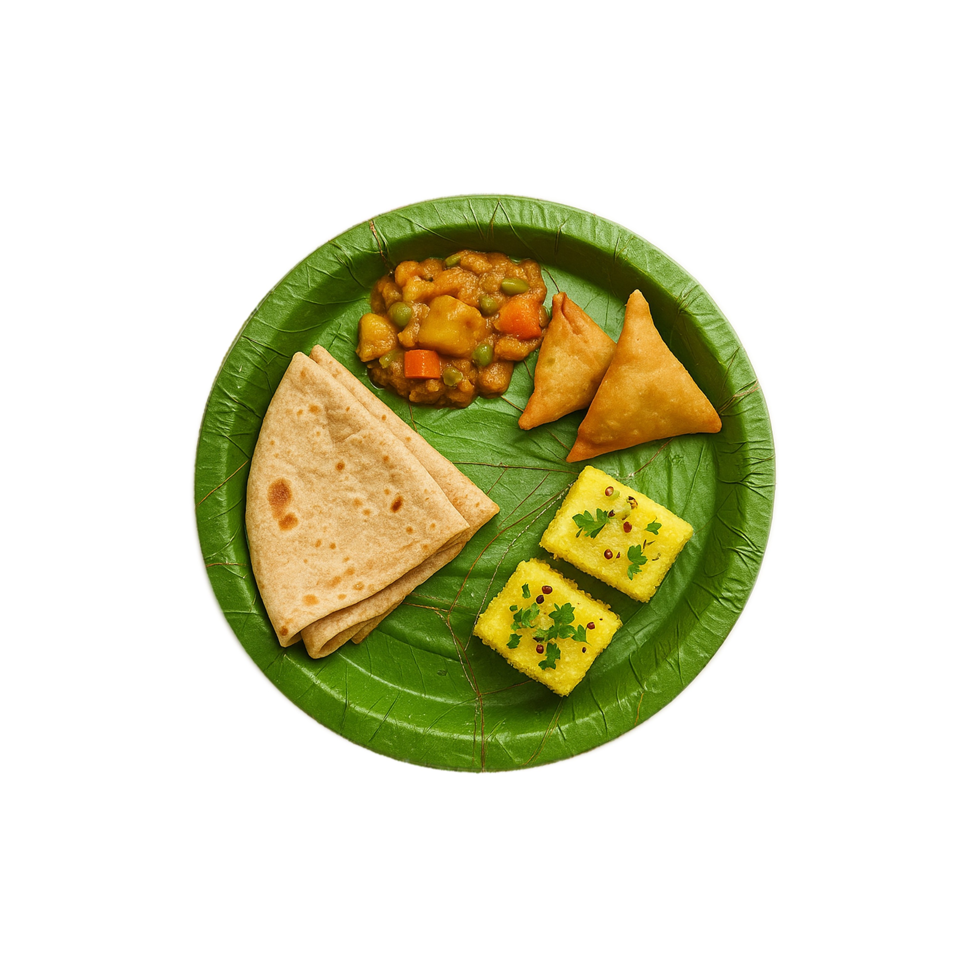 9 inch eco-friendly Siali leaf plate alternate view